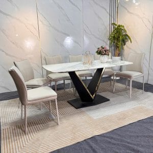 Ban An Mat Da Ceramic Dai 1m6 Chan Sat Chu V Ma Tinh Dien 6