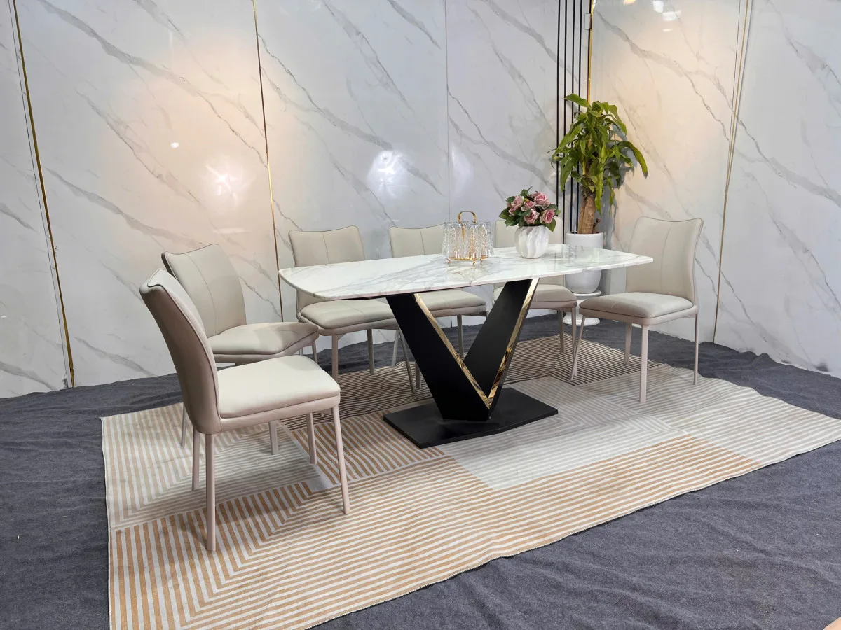 Ban An Mat Da Ceramic Dai 1m6 Chan Sat Chu V Ma Tinh Dien 6