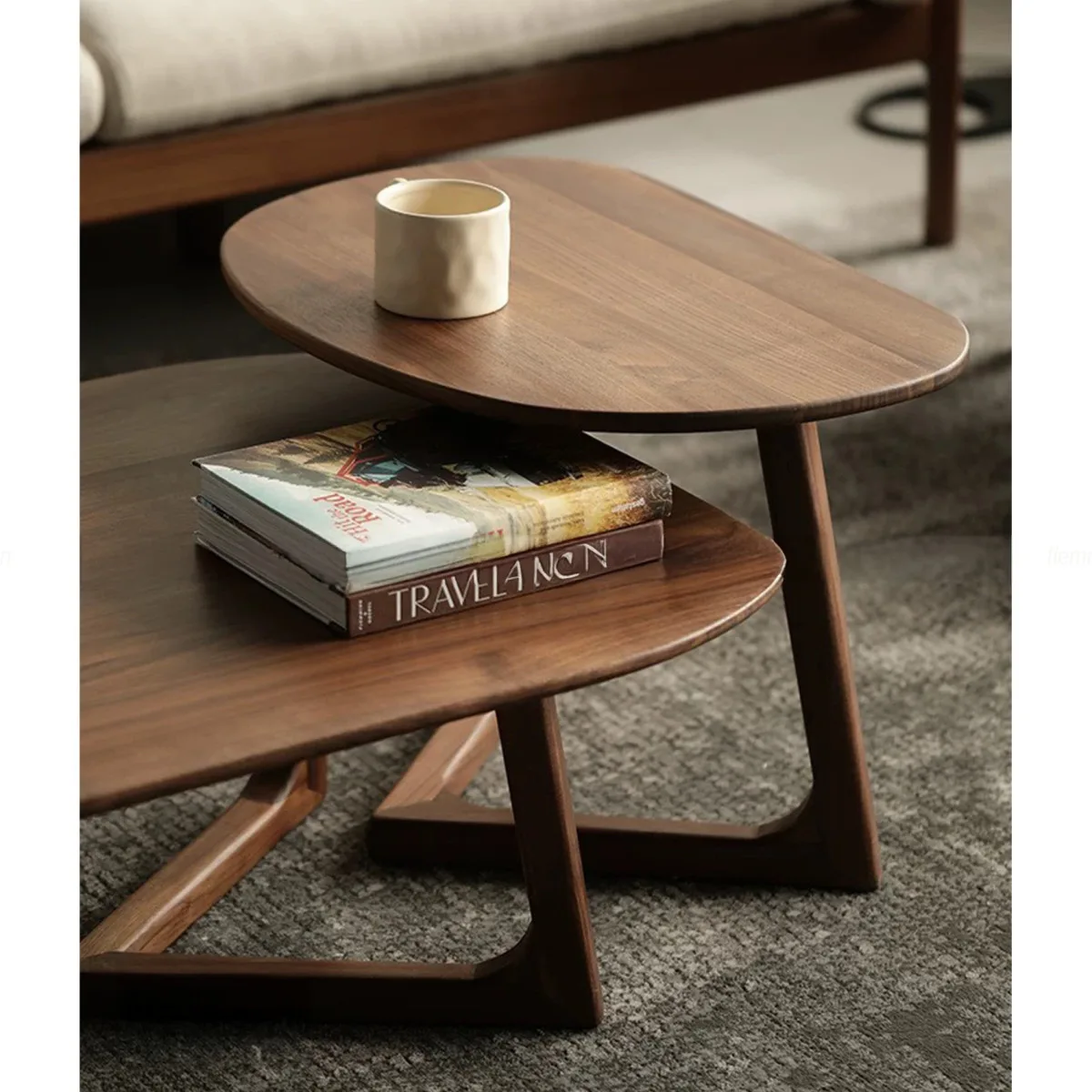 Ban Tra Go Go Soi Ket Hop Plywood Phu Veneen Btg04