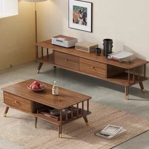Bàn trà gỗ sồi cao cấp - BTG16 - Hình 1
