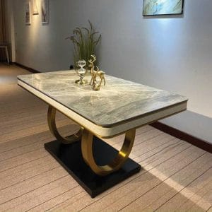 Bo Ban An Mat Da Dai 1m6 Double Q 6 Ghe Phong Cach Co Dien 10