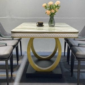 Bo Ban An Mat Da Dai 1m6 Double Q 6 Ghe Phong Cach Co Dien 11