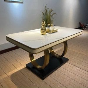 Bo Ban An Mat Da Dai 1m6 Double Q 6 Ghe Phong Cach Co Dien 12