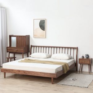 Giường ngủ gỗ sồi cao cấp - GNG16 - hình 3