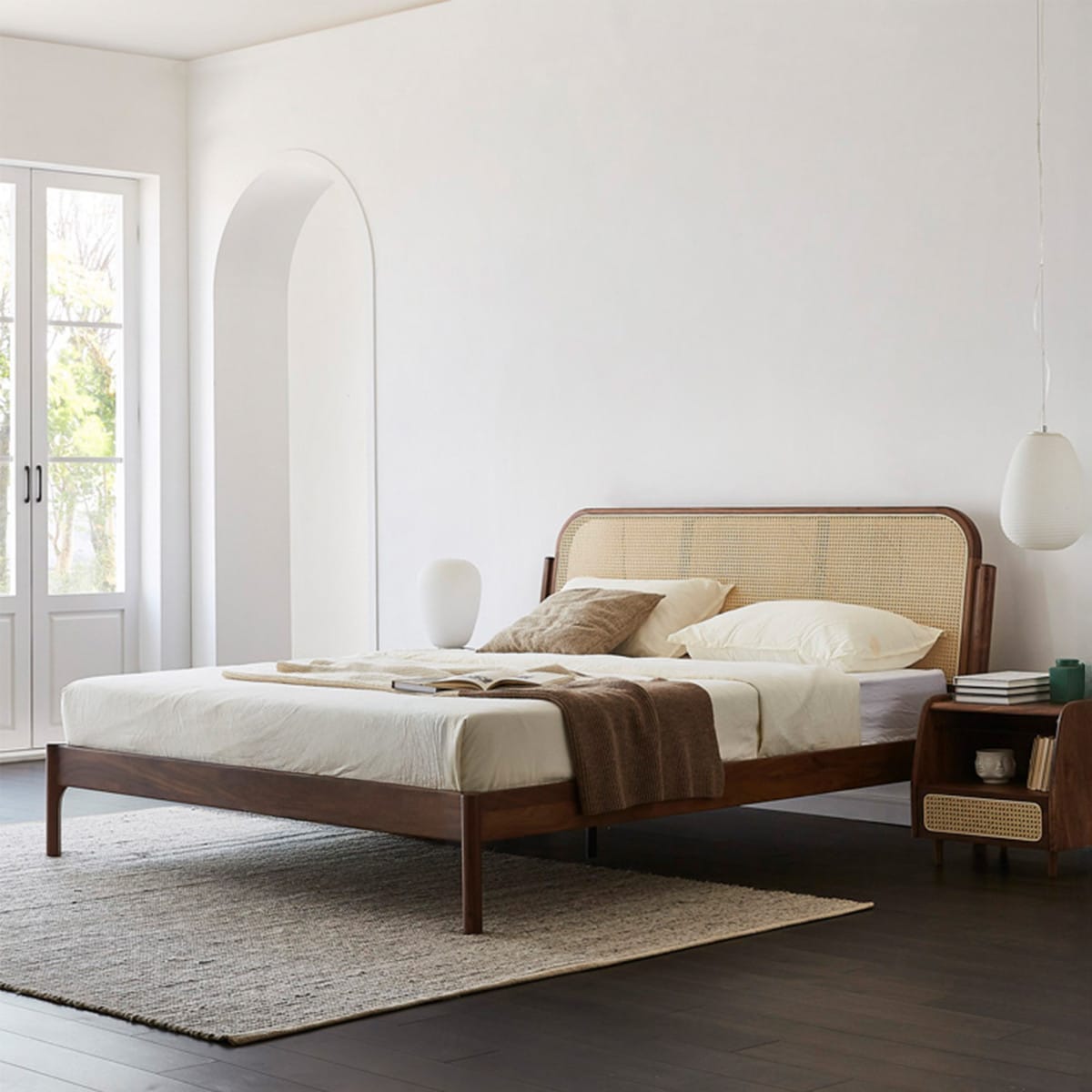 Giường ngủ gỗ sồi cao cấp - GNG22