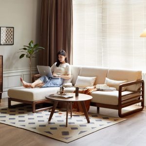Sofa gỗ sồi thiết kế hiện đại - SFG22 - Hình 1