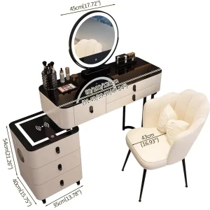 Ban Trang Diem Cao Cap Nhap Khau Mat Kinh Ket Hop Den Led Loa Bluetooth Btd09 5