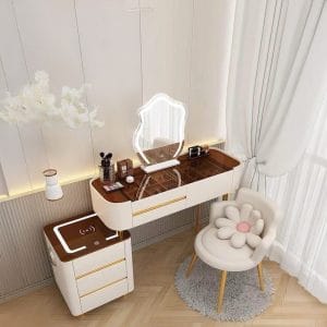 Ban Trang Diem Nhap Khau Cao Cap Mat Kinh Ket Hop Den Led Loa Bluetooth Btd17 4