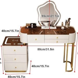 Ban Trang Diem Nhap Khau Mat Kinh Ket Hop Den Led Loa Bluetooth Btd08