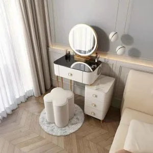 Ban Trang Diem Nhap Khau Mat Kinh Ket Hop Den Led Loa Bluetooth Btd18 2