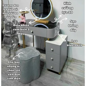 Ban Trang Diem Nhap Khau Mat Kinh Ket Hop Den Led Loa Bluetooth Btd18 3