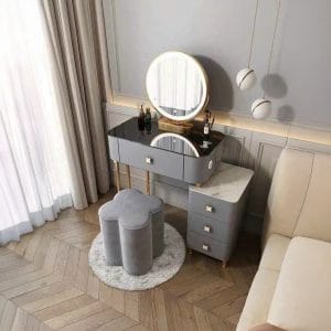 Ban Trang Diem Nhap Khau Mat Kinh Ket Hop Den Led Loa Bluetooth Btd18