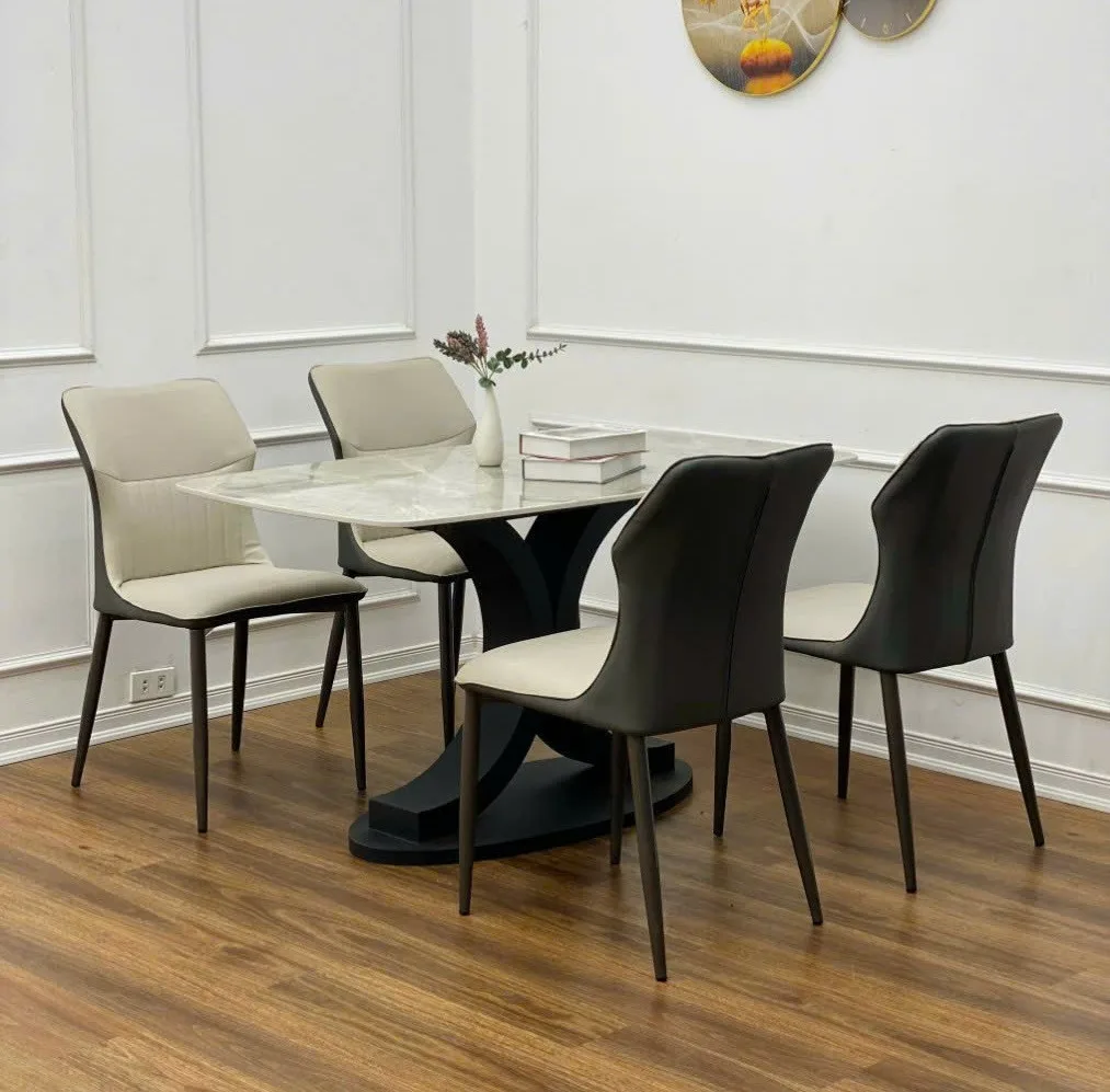 Bo Ban An Mat Da Ceramic Chan Chanel 4 Ghe Nhap Khau Bad033 5