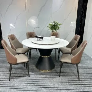 Bo Ban An Mat Da Tron 2 Tang Mam Xoay 6 Ghe Bad030 6