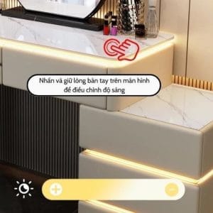 Ban Trang Diem Thong Minh Co Den Led Du Bo Guong Ghe Noi That Ha Dong 3