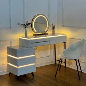 Ban Trang Diem Thong Minh Co Den Led Du Bo Guong Ghe Noi That Ha Dong