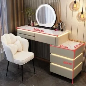 Ban Trang Diem Thong Minh Co Den Led Du Bo Guong Ghe Noi That Ha Dong 5