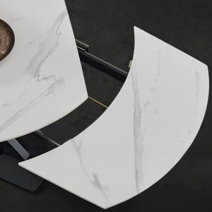 Bộ Bàn Ăn Mặt Đá Ceramic chân Thép nhập khẩu - BATM019 - hình 2