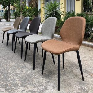 Ghế ăn bọc da cao cấp nhập khẩu lưng cong chống mỏi - GAD156 - Hình 2