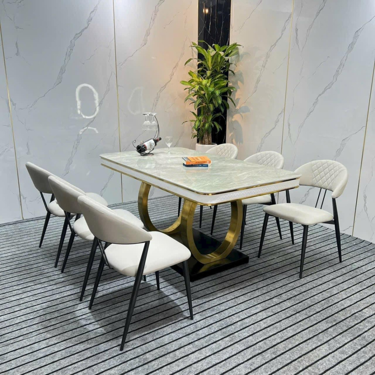 Ghế ăn bọc da cao cấp nhập khẩu, mẫu mới - GAD186
