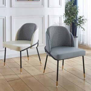 Ghế ăn bọc da mix vải nỉ nhung cao cấp hiện đại nhập khẩu - GAV158