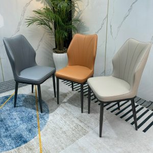 Ghế ăn bọc da nhập khẩu lưng cong chống mỏi - GAD152