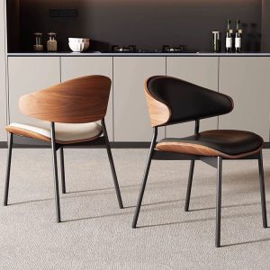Ghế ăn gỗ đệm da nhập khẩu cao cấp - GAD137