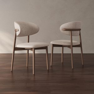 Ghế ăn gỗ đệm nỉ cotton cao cấp nhập khẩu - GAV194