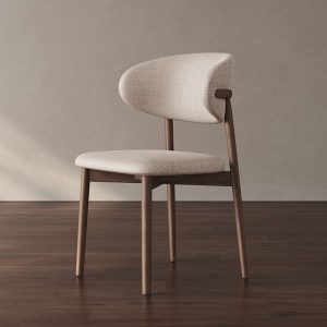 Ghế ăn gỗ đệm nỉ cotton cao cấp nhập khẩu - GAV194