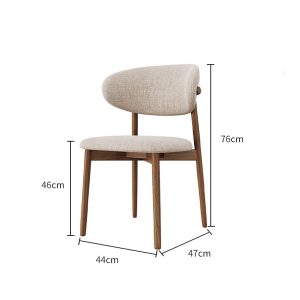Ghế ăn gỗ đệm nỉ cotton cao cấp nhập khẩu - GAV194